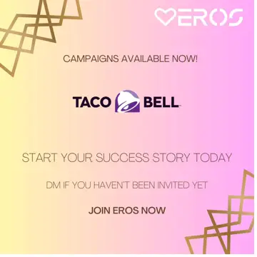 Eros campaign post for Taco Bell